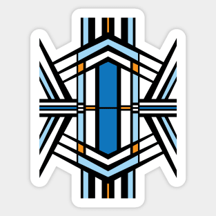 Mid Century Modern Lakeland Blues Sticker